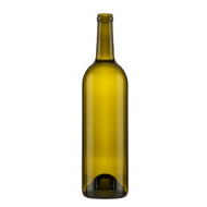 Similar item: Adeline 750 ml Glass Claret Wine Bottles, Cork Finish, Antique Green - 340488WS-K