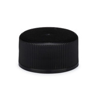 28-400 Black PP Ribbed Screw Top Caps (Foam Liner) | Berlin Packaging