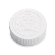 Similar item: 45-400 White PP Plastic Child-Resistant Capable Screw Top Caps with Pulp & Vinyl Liner - X45-400CR