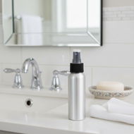 Similar item: 2.7 oz Brushed Aluminum Bullet Bottle & Black Fine Mist Sprayer - AL80AB