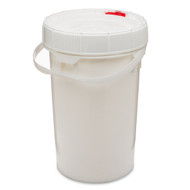 0.5 Gallon HDPE Tamper Evident Bucket with Lid (in store only