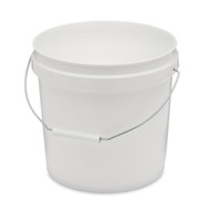 5 Gallon Plastic Bucket, Open Head, 100 Mil - White