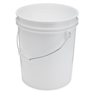 NP2150W-CD-100 5 Gallon Plastic Bucket, Open Head, 100 Mil - White