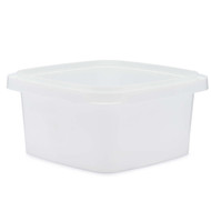 48 oz White PP Square Snap-Lock Container | Berlin Packaging