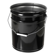 5 gal Black Steel Open Head Pails - Bulk Pricing