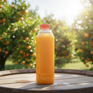 Similar item: 32 oz Clear PET Square Beverage Bottles (Red Tamper-Evident Cap) - 3497B03