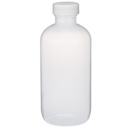 8 oz Natural LDPE Plastic Boston Round Bottles - 3500B10