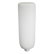 8 oz White MDPE Plastic Tottle Tubes - 2122B12-BWHT