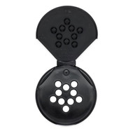 48-485 Black PP Flip & Sift Spice Caps (Foil Liner) - 2222C03BLK