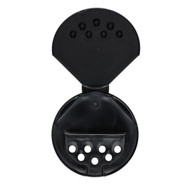 63-485 Black PP Flip & Sift Spice Caps (Foil Liner) - 2222C07BLK