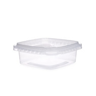 16 Oz Square Tamper Evident Clear Tub - 276/Case