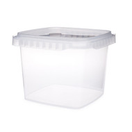 12oz Clear PP Plastic Square Snap-Lock Containers - Clear BPA Free