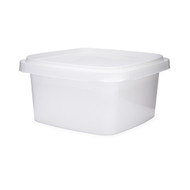 32 oz White PP Square Snap-Lock Container | Berlin Packaging