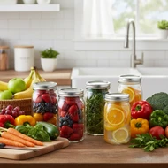 Similar item: Ball 32 oz Wide Mouth Mason Jars (Silver Vacuum Seal Lid) - CJ620WM