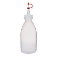 8.5 oz Natural LDPE Plastic Kautex Tapered Bottles (Natural Dropper Cap) - 3100B67