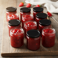 Similar item: 9 oz Clear Glass Jars (Black Lug Cap) - C9OZ