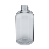 Similar item: 8 oz Clear PET Plastic Squat Boston Round Bottles (Cap Not Included) - 3371B27-BCLR