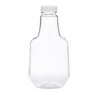 Similar item: 22 oz Clear PET Plastic Barbecue Sauce & Marinade Bottles (White PP Cap) - 34922