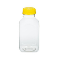 Similar item: 10 oz Clear PET Plastic Square Contoured Bottles - 3494B03