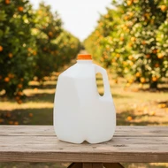 Similar item: 128 oz Natural HDPE Beverage Containers (Orange Ratchet Cap) - 37598