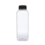 64 oz Clear PET Square Beverage Bottles