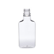 200 ml PET Clear Plastic Flask Bottle with Tamper Evident Cap