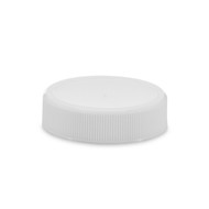 48-400 White PP Plastic Screw Top Cap (Foam Liner) (Sample) - X48-400-SAM