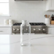 Similar item: 8 oz Clear Glass French Square Bottle *Value Pack* - 4225B09VAL