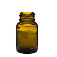 Amber Pill Bottle, Waterproof Labels Glass Pill Bottle, Vitamin