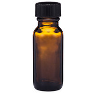 Similar item: 0.5 oz Amber Glass Boston Round Bottles (Black Phenolic Cap) - 4699B01ABR