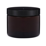 Similar item: 6 oz Amber PET Straight Sided Jar (Black Cap) - HWJA6B