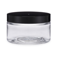 Similar item: 4 oz Clear PET Straight Sided Jar (Black Cap) - HWJ4B