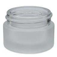 0.5 oz Frosted Glass Thick Base Jars - 5298B21BULK