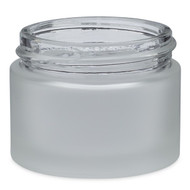 1 oz Frosted Glass Thick Base Jars - 5298B23BULK