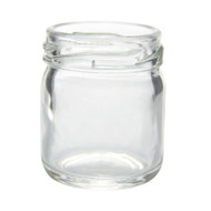 1.3 oz Clear Round Glass Jars - 6240B01BULK
