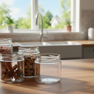 Similar item: 12 oz Clear Glass Round Jars (Cap Not Included) - 6240B15-B