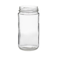 12 oz Clear Glass General Purpose Jars - 12/Case, Clear Type III 70 Lug