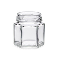 6 oz Clear Glass Hexagon Jars (Cap Not Included) | Berlin