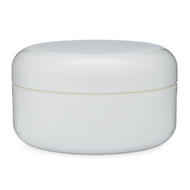 Similar item: 4 oz White PP/PS Plastic Low Profile Double Wall Jar & White Dome Lid - LPDW4