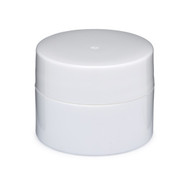Similar item: 0.25 oz White PP/PS Plastic Doublewall Lip Balm Jar & White Flat Lid - LB2