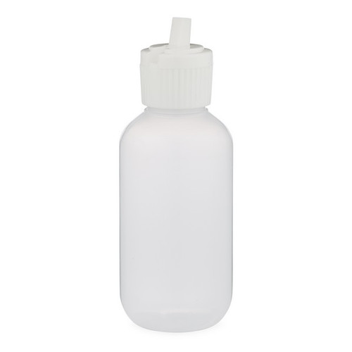 Natural LDPE Plastic Boston Round Bottles with Pivot Spout Cap