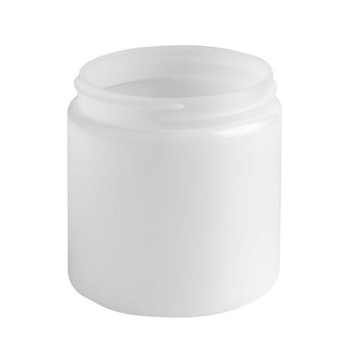 8 oz Natural HDPE Plastic Wide Mouth Jars (Cap Not Included) - PLD-06536
