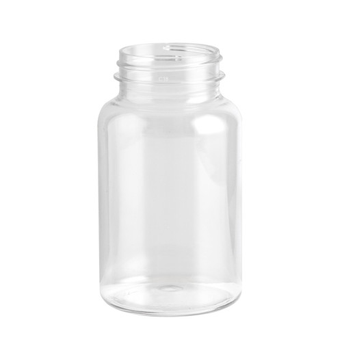 7.5 oz Clear PET Straight Sided Wide Mouth Packer Bottle - 268834P-K