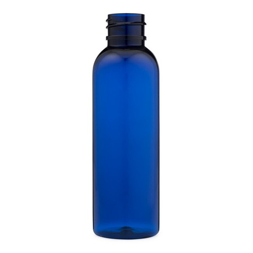 2 oz Blue PET Plastic Bullet Bottle (Cap Not Included) - 344945