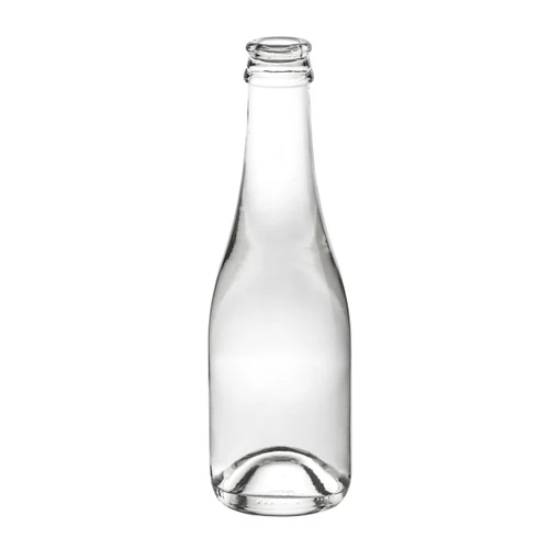 187 ml Flint Glass Champagne Bottle | Piccolo / Split Single-Serve Glass Bottle with Crown Finish - 287784-K