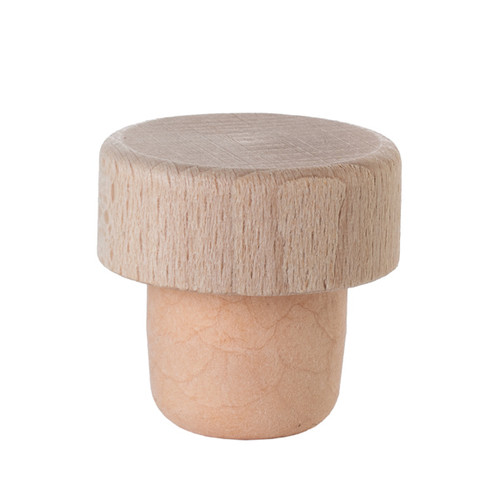 22.5 mm Natural Wood Head Bar Top Corks - 342875