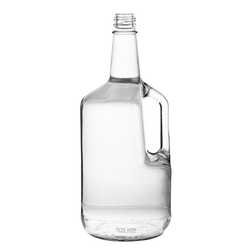 1.75 Liter Flint Glass Liquor Bottle with Handle  - 335149-K