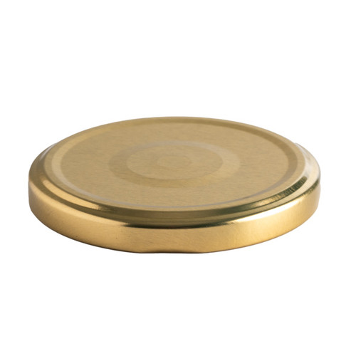 70-2030 Gold Metal Threaded Caps with Button (Plastisol Liner) - 317545