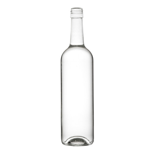 Cora 750 ml Glass Claret Wine Bottles, Screw Cap Finish, Flint - 340515WS-K