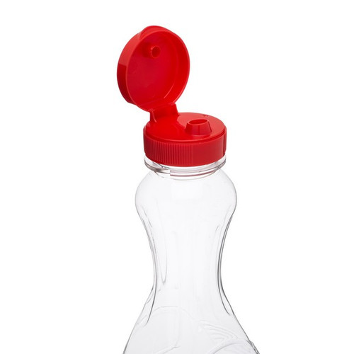 open plastic bottle cap